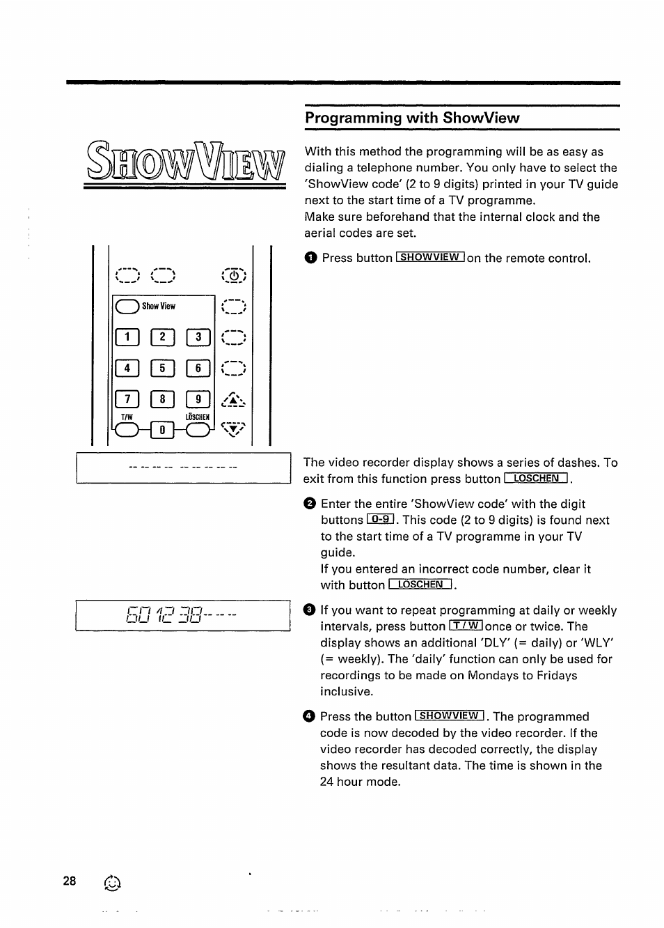 Programming with showview | Philips VR 337 User Manual | Page 31 / 49