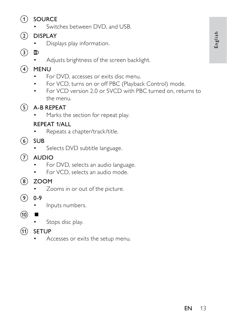Philips PET736C User Manual | Page 12 / 23