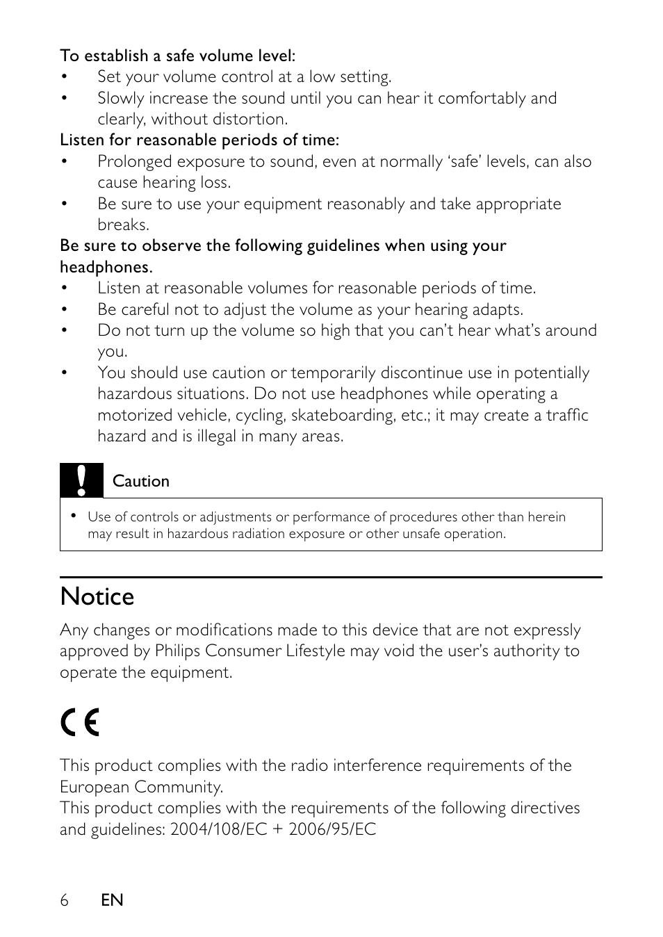 1 important, Important safety instructions, FIlled objects, lighted candles) | Notice | Philips PET736C User Manual | Page 5 / 23