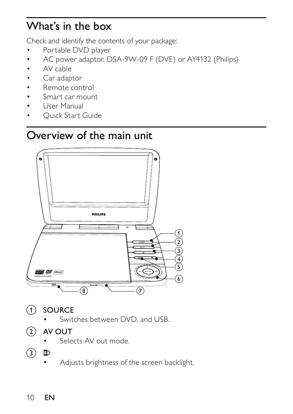 Philips PET736C User Manual | Page 9 / 23