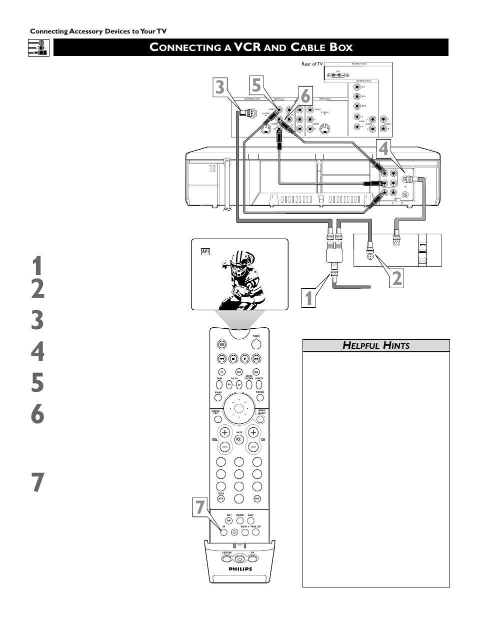 Onnecting a, Able, Elpful | Ints | Philips Epic 51PW9303 User Manual | Page 10 / 72