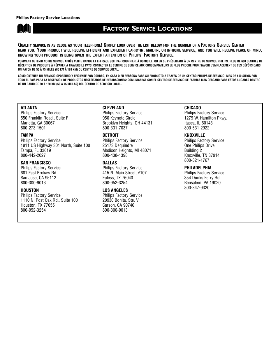 Philips Epic 51PW9303 User Manual | Page 66 / 72