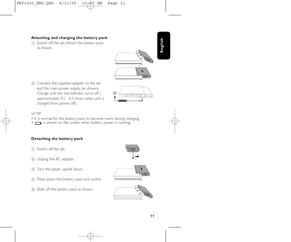 Philips PET1000/00 User Manual | Page 13 / 31