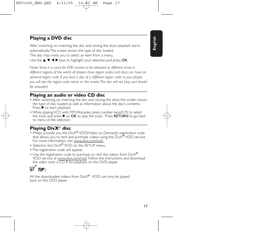 Philips PET1000/00 User Manual | Page 19 / 31