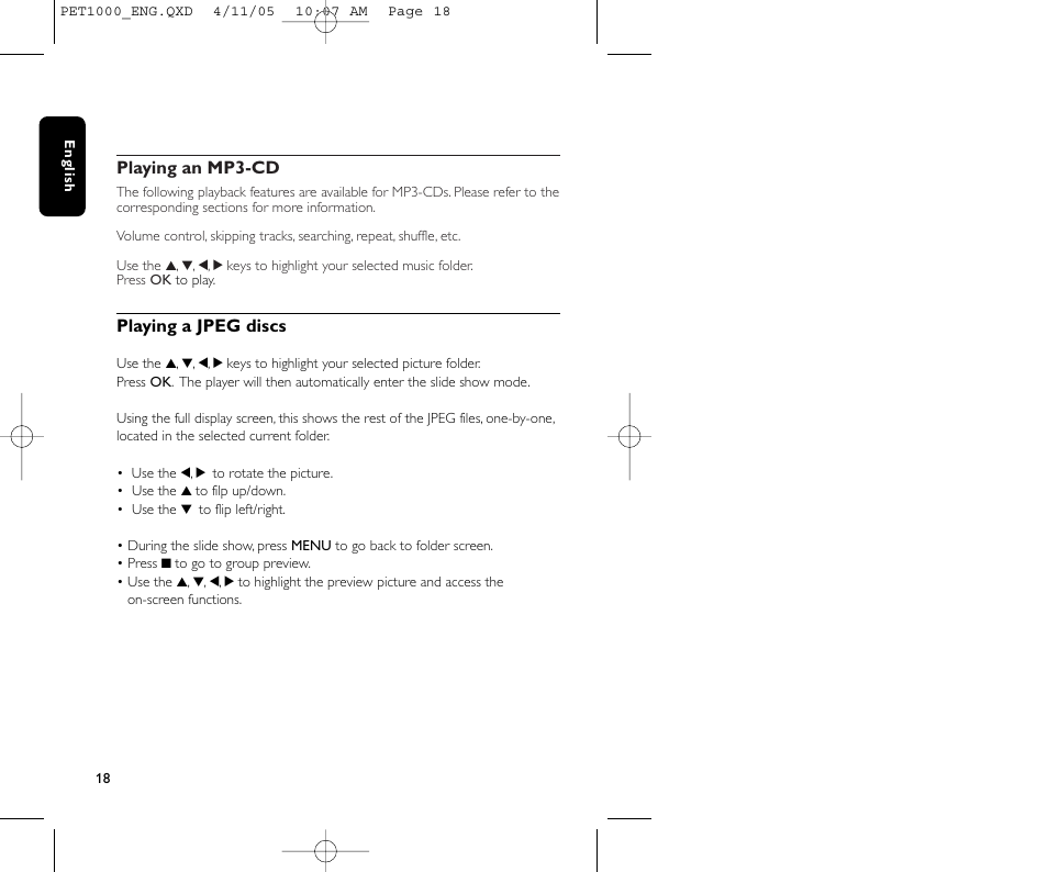 Philips PET1000/00 User Manual | Page 20 / 31