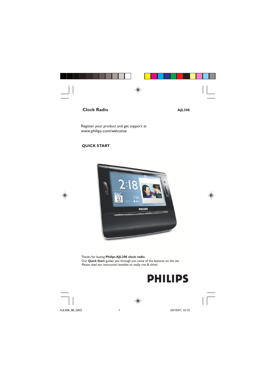 Philips AJL308 User Manual | 4 pages