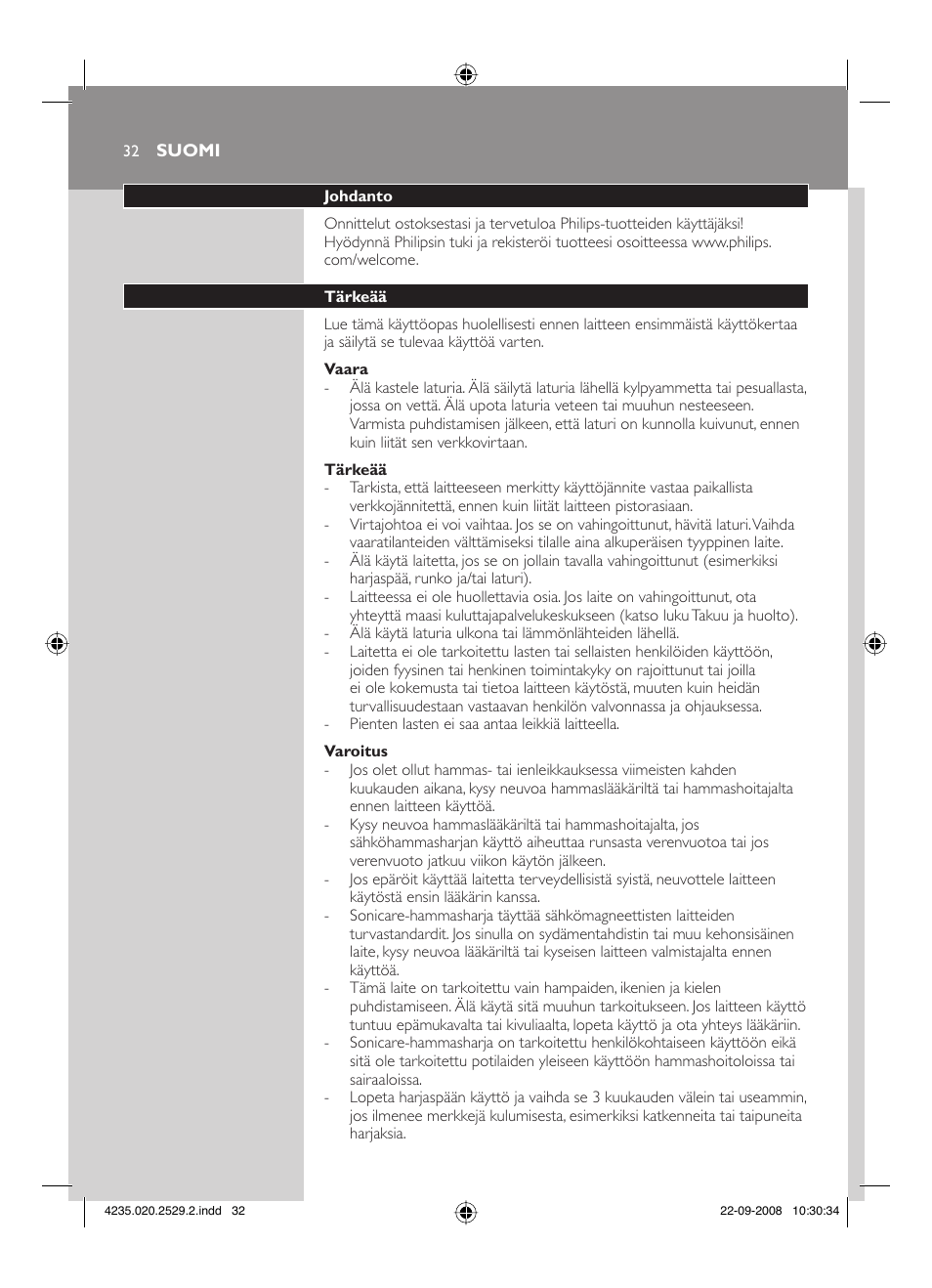 Philips HEALTHYWHITE HX6711 User Manual | Page 32 / 92