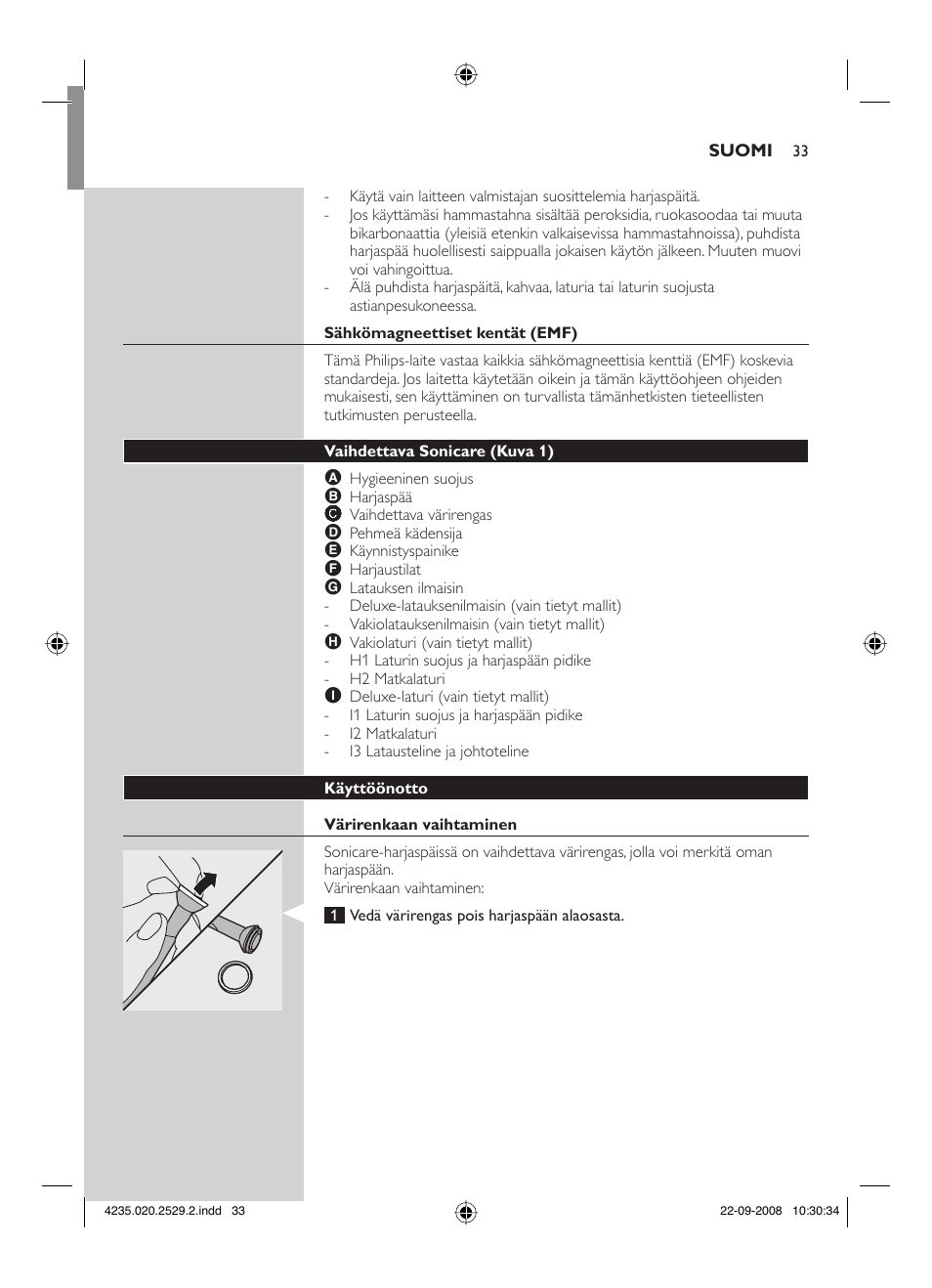 Philips HEALTHYWHITE HX6711 User Manual | Page 33 / 92