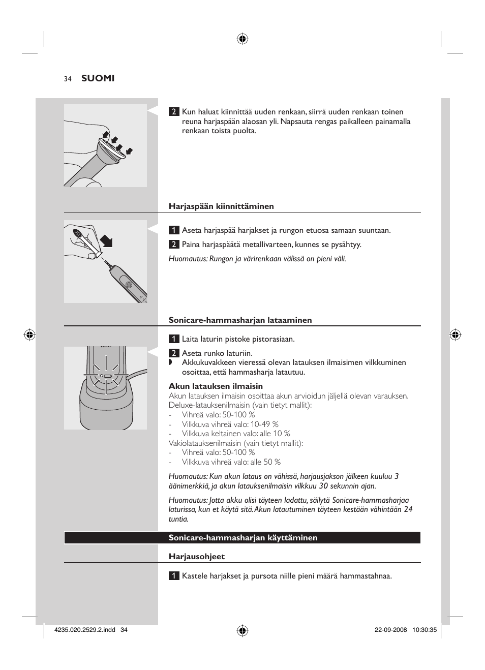 Philips HEALTHYWHITE HX6711 User Manual | Page 34 / 92