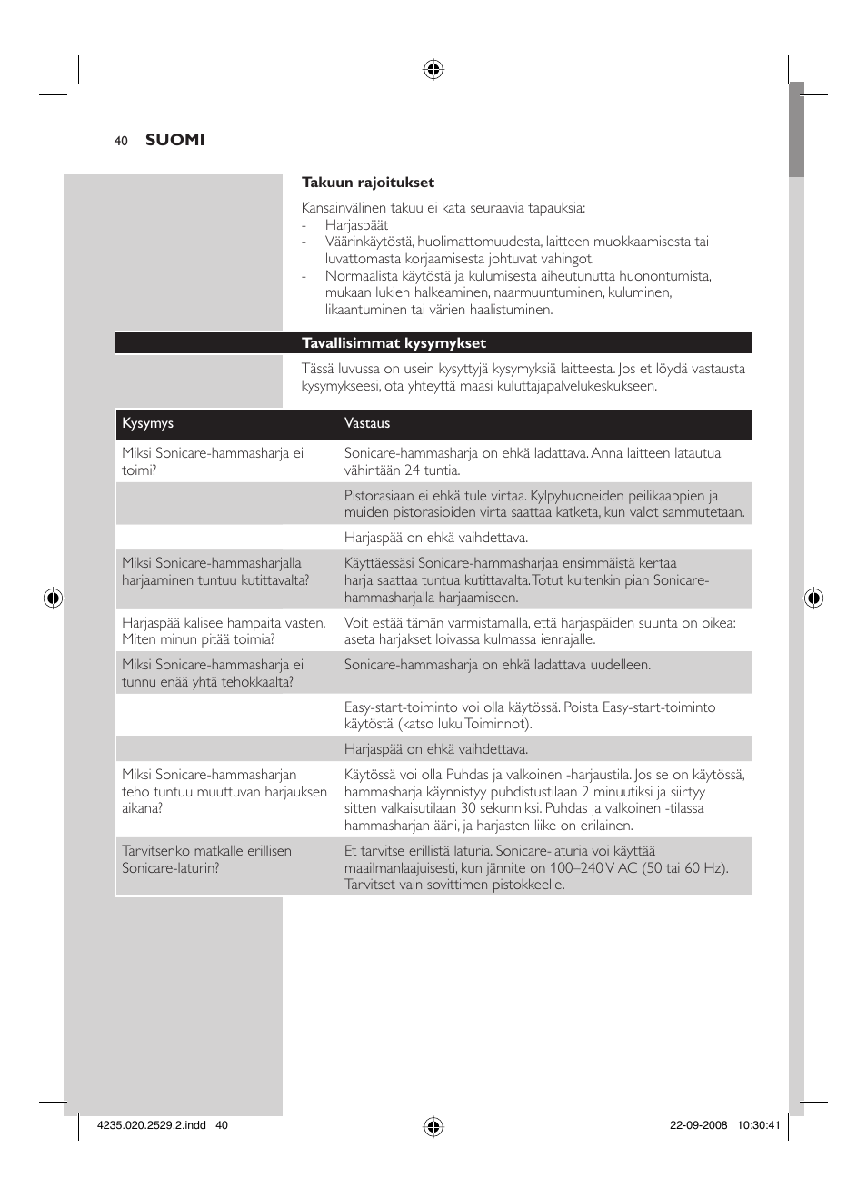 Philips HEALTHYWHITE HX6711 User Manual | Page 40 / 92