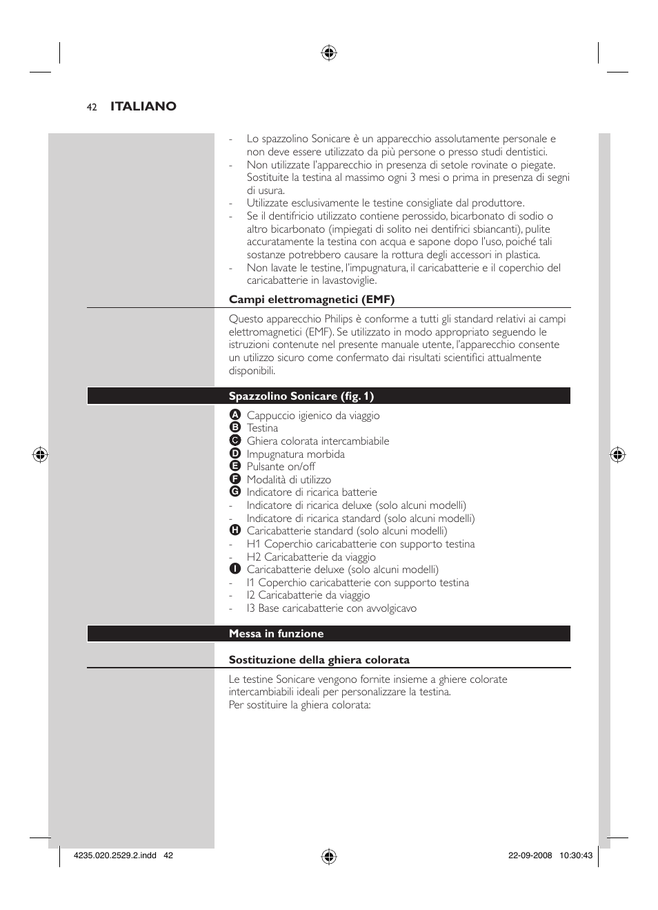 Philips HEALTHYWHITE HX6711 User Manual | Page 42 / 92