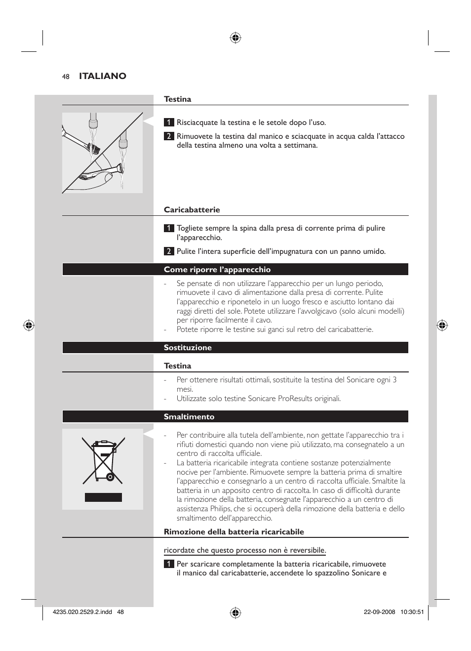 Philips HEALTHYWHITE HX6711 User Manual | Page 48 / 92