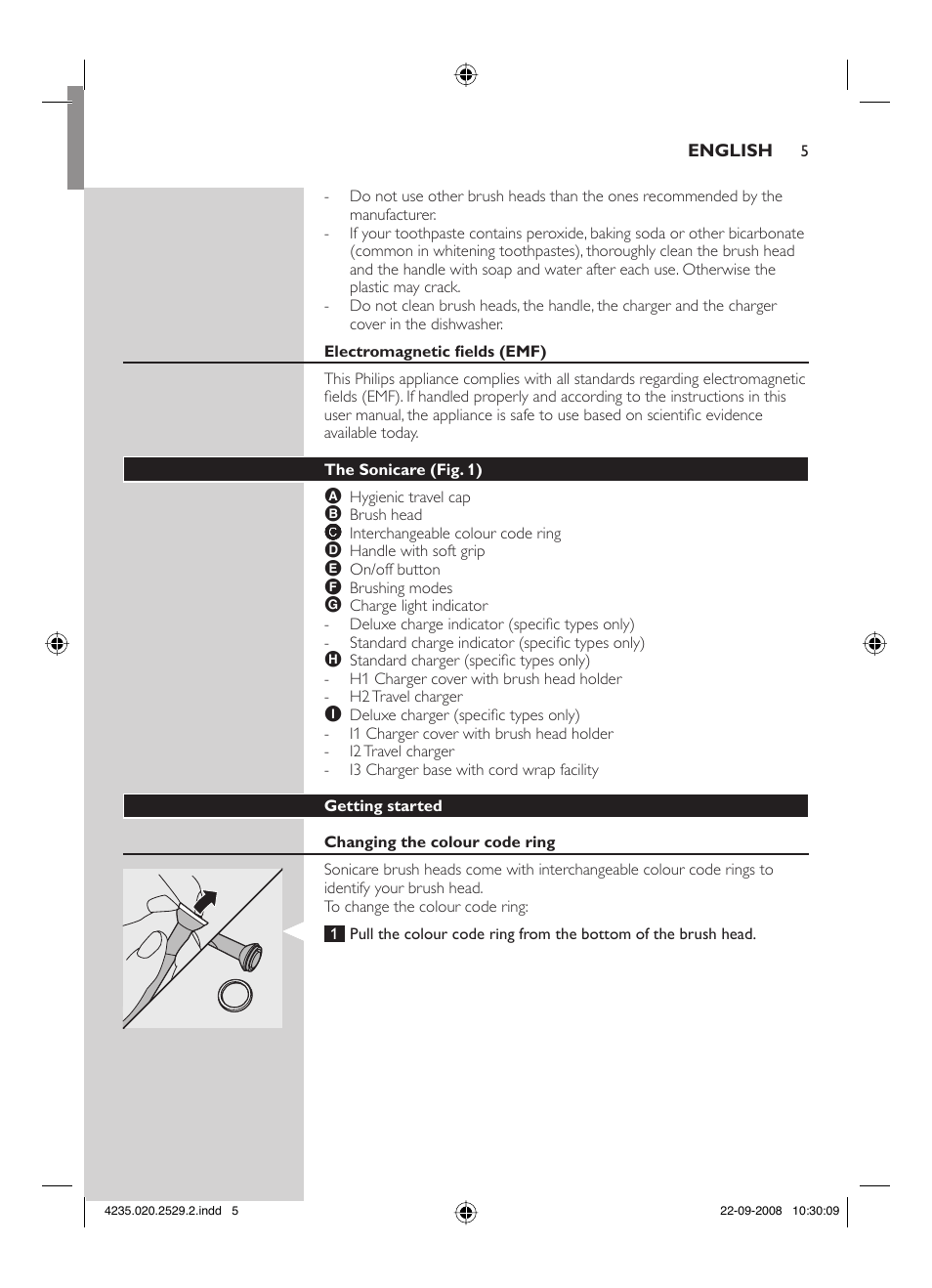 Philips HEALTHYWHITE HX6711 User Manual | Page 5 / 92