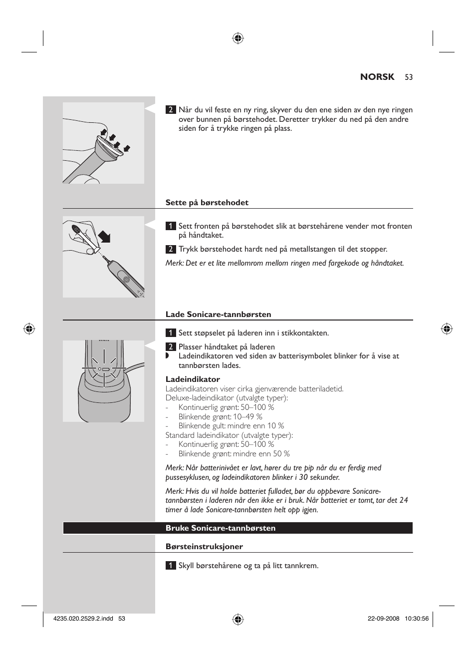 Philips HEALTHYWHITE HX6711 User Manual | Page 53 / 92