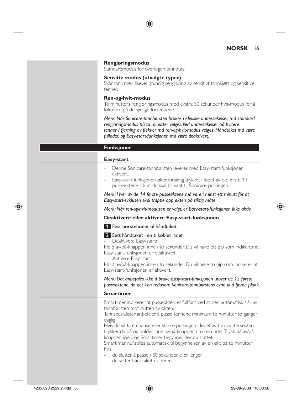 Philips HEALTHYWHITE HX6711 User Manual | Page 55 / 92