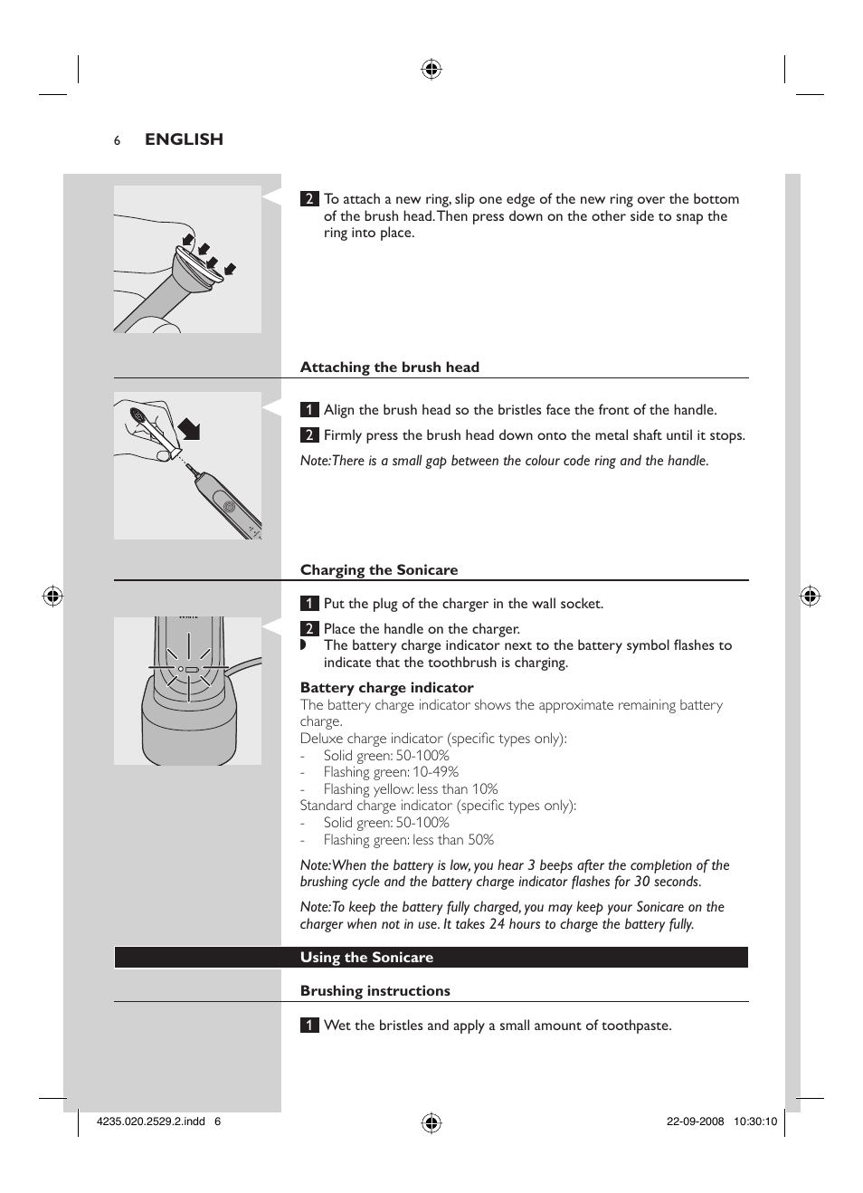 Philips HEALTHYWHITE HX6711 User Manual | Page 6 / 92