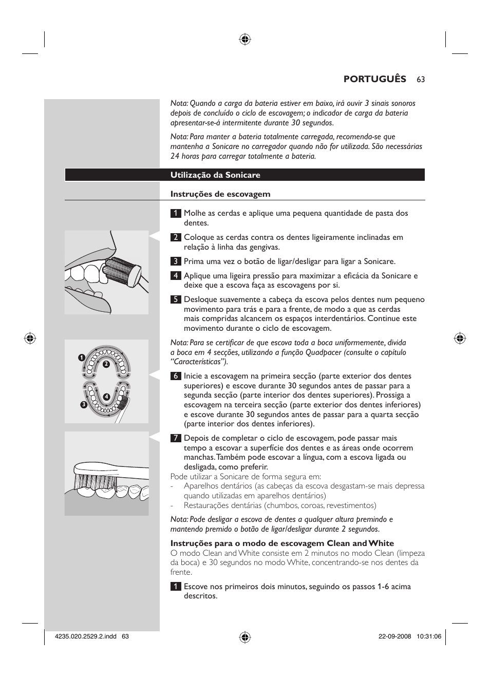 Philips HEALTHYWHITE HX6711 User Manual | Page 63 / 92