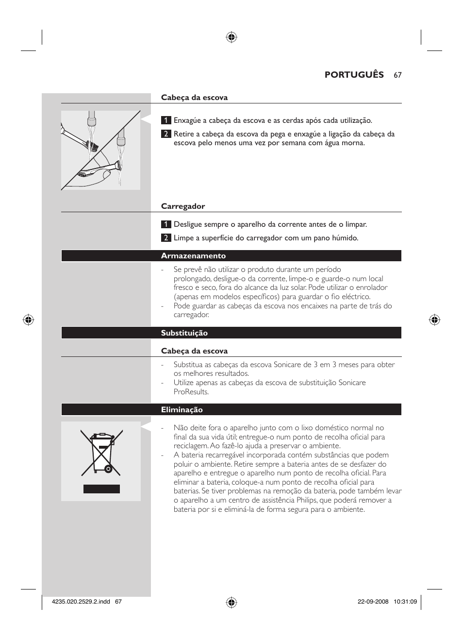 Philips HEALTHYWHITE HX6711 User Manual | Page 67 / 92