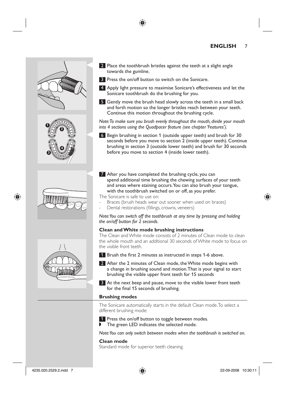 Philips HEALTHYWHITE HX6711 User Manual | Page 7 / 92