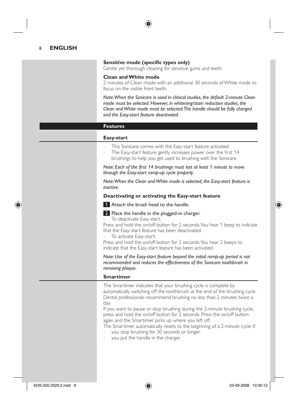 Philips HEALTHYWHITE HX6711 User Manual | Page 8 / 92