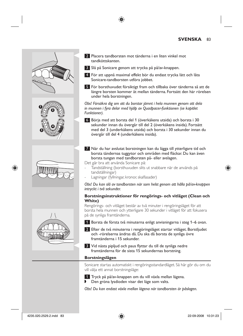 Philips HEALTHYWHITE HX6711 User Manual | Page 83 / 92