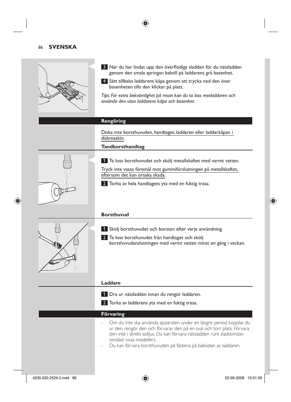 Philips HEALTHYWHITE HX6711 User Manual | Page 86 / 92