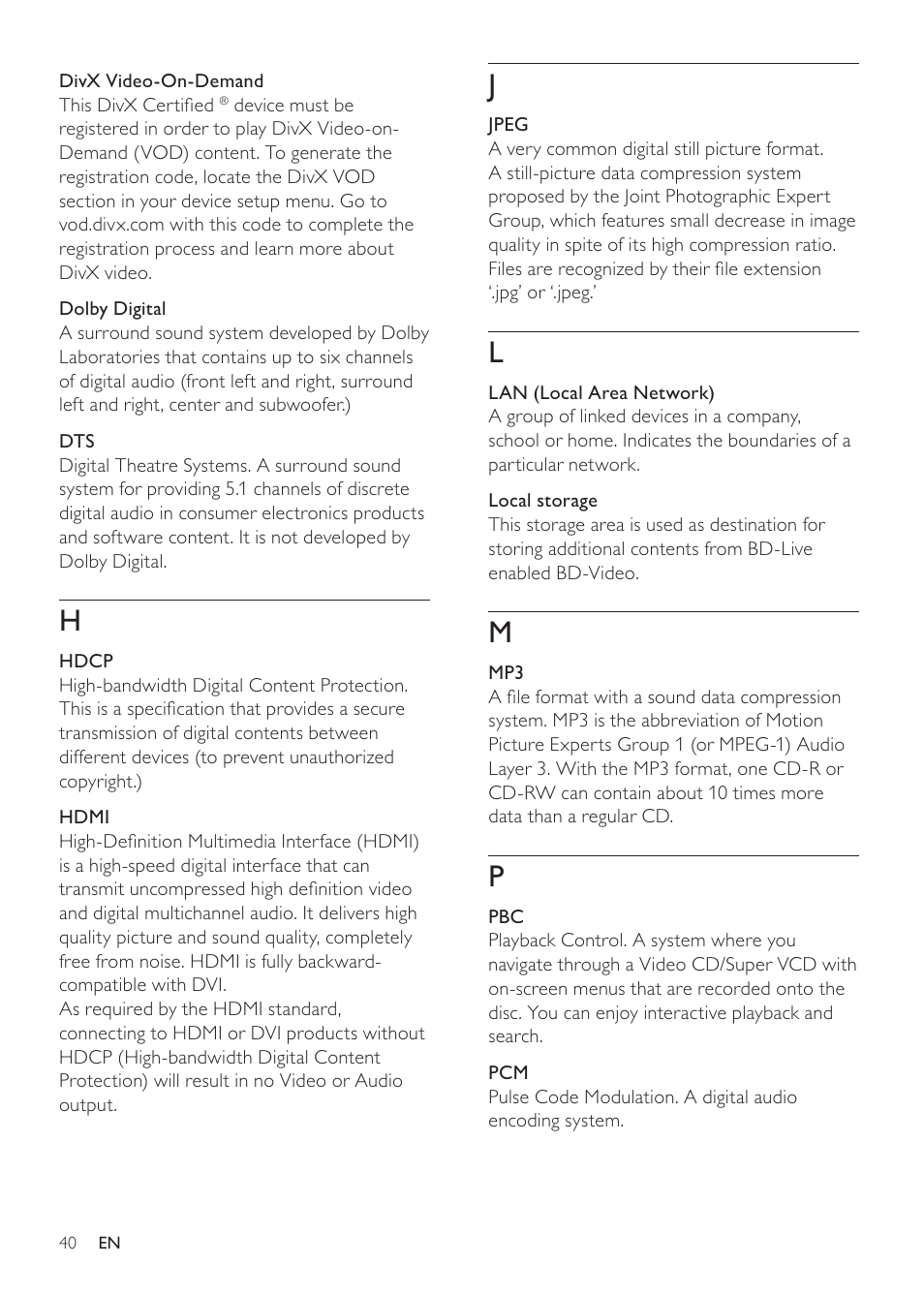 Philips MBD3000 User Manual | Page 39 / 41