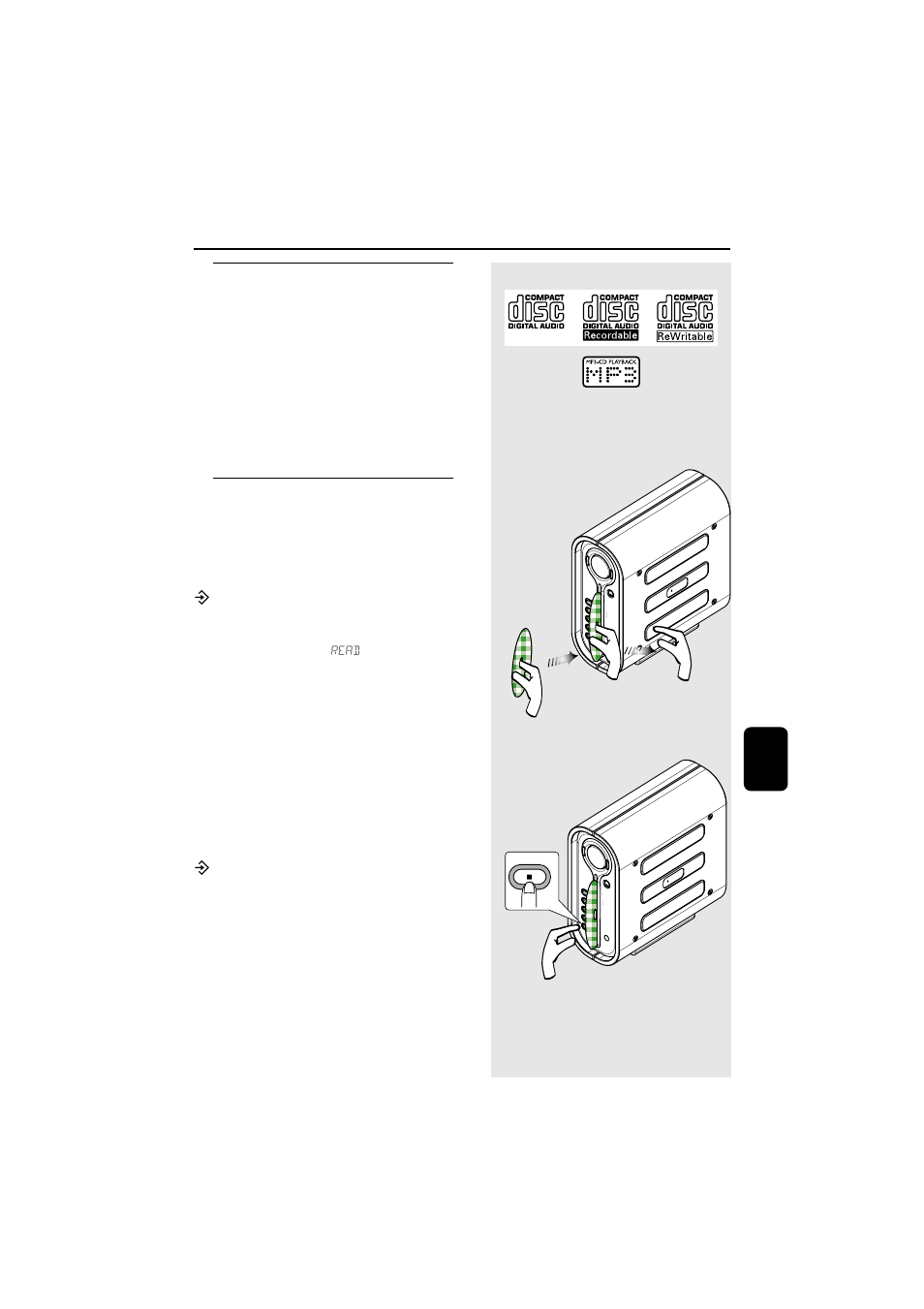 Cd / mp3-cd betjeningsfunktioner | Philips MZ1000 User Manual | Page 17 / 25