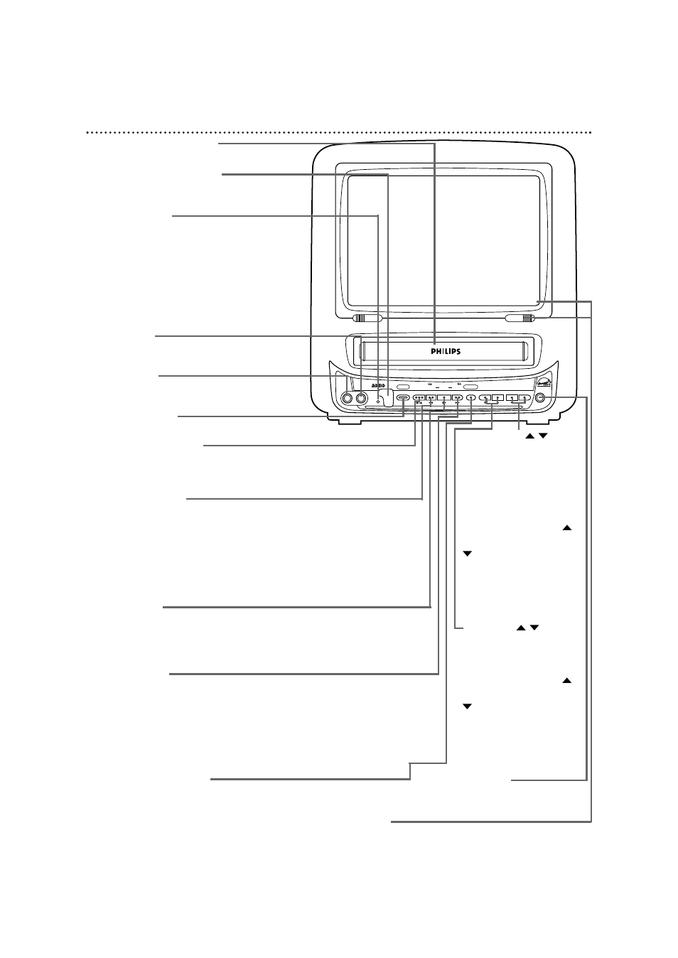 Front panel 21 | Philips CCB 092AT User Manual | Page 21 / 56
