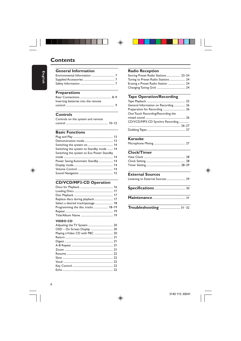 Philips FW-V787 User Manual | Page 6 / 32