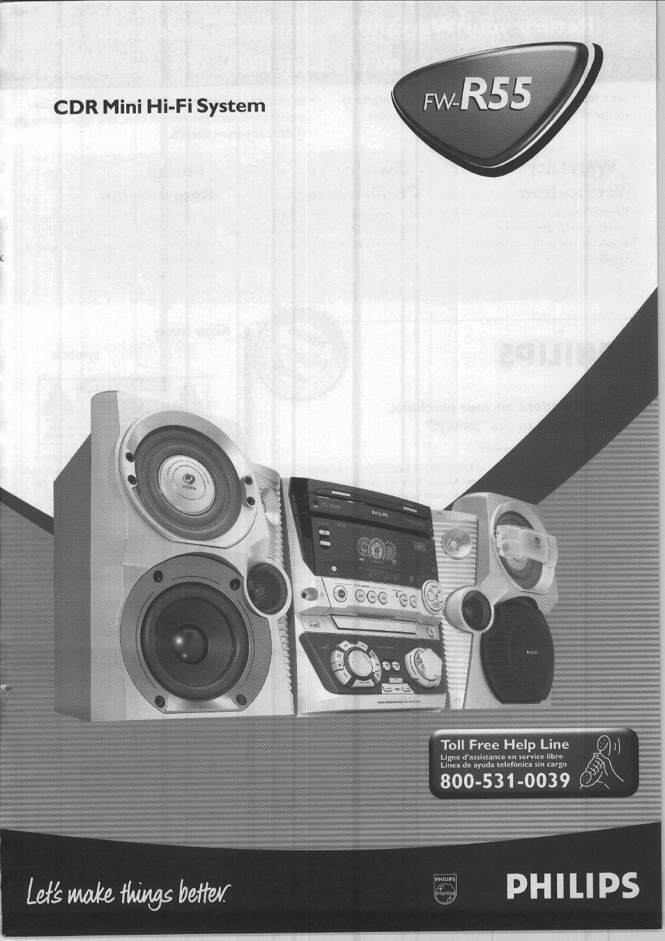 Philips FW-R55 User Manual | 84 pages