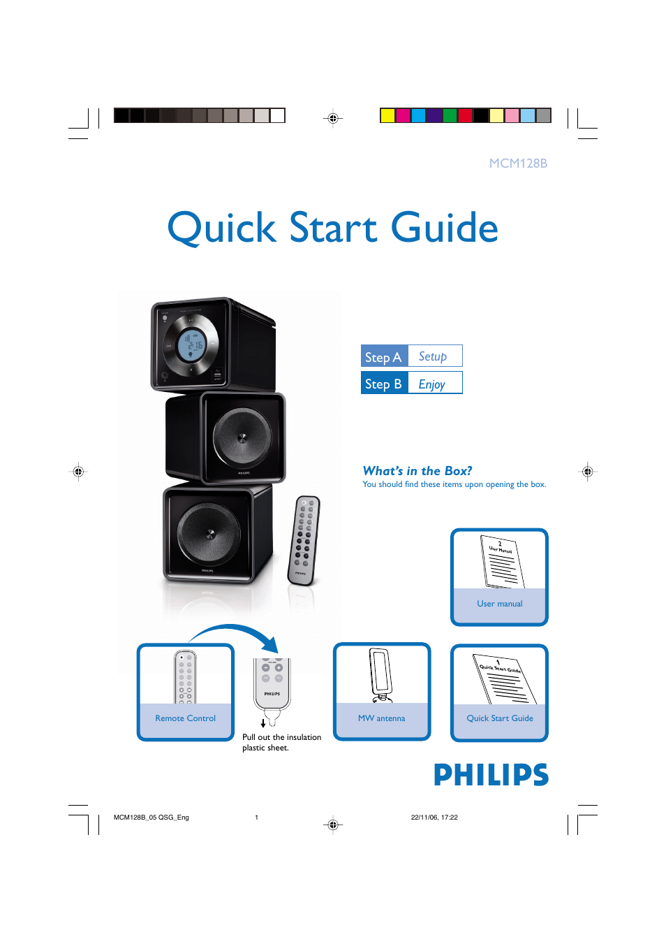 Philips MCM128B User Manual | 4 pages