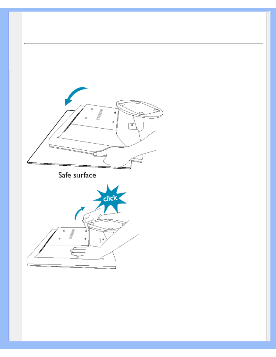 The base | Philips 170V6 User Manual | Page 63 / 89