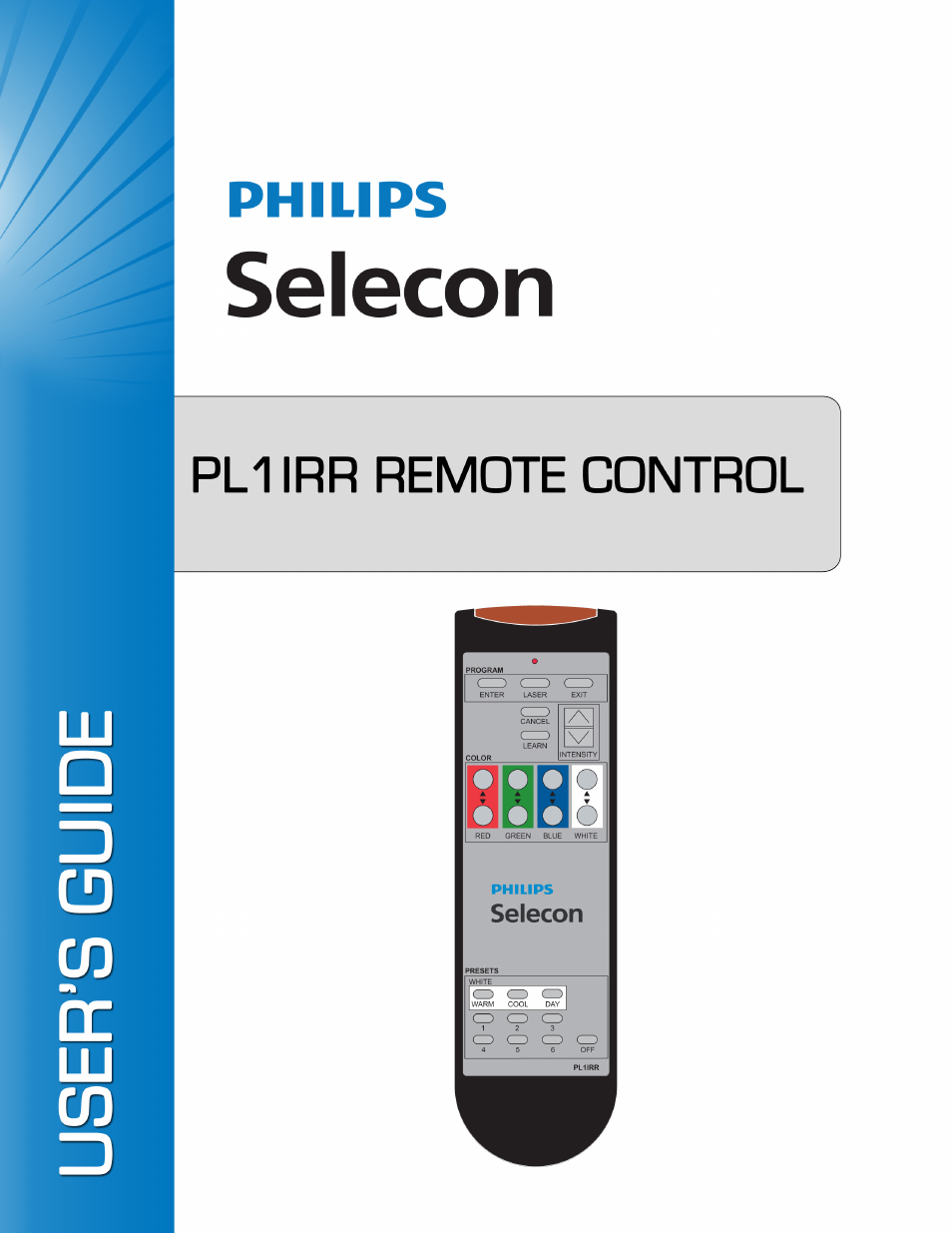 Philips SELECON PL1IRR User Manual | 8 pages