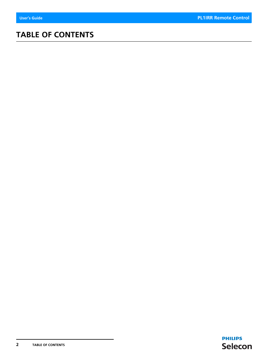 Philips SELECON PL1IRR User Manual | Page 4 / 8