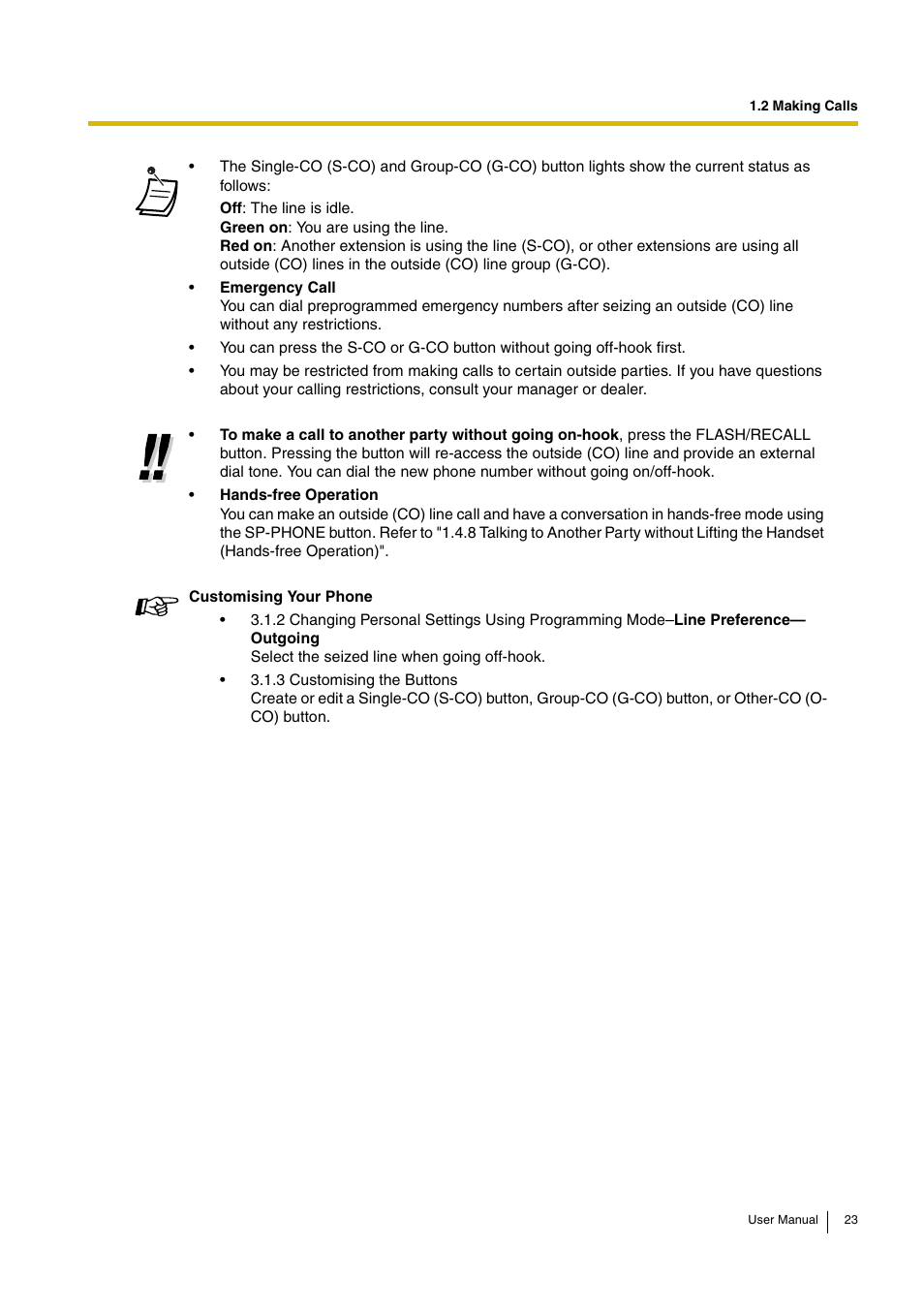 Philips KX-TEA308 User Manual | Page 23 / 168