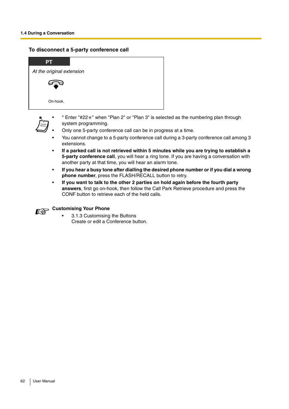 Philips KX-TEA308 User Manual | Page 62 / 168