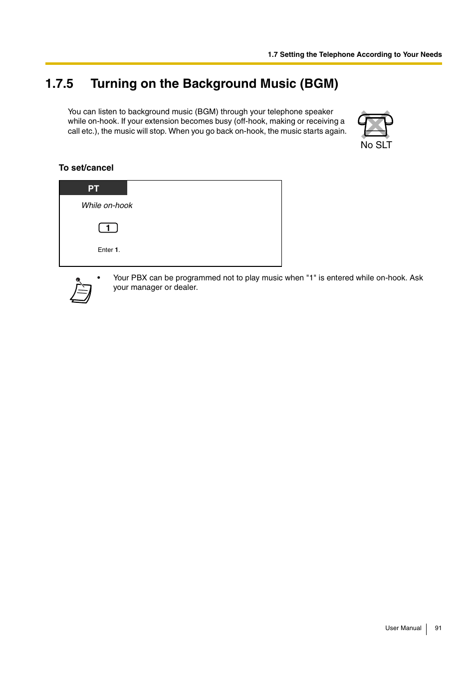 5 turning on the background music (bgm) | Philips KX-TEA308 User Manual | Page 91 / 168