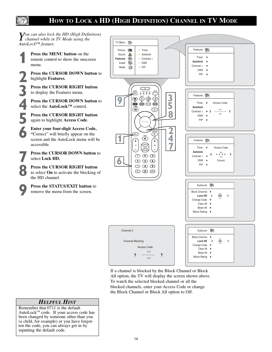 Hd (h, Tv m | Philips 17PF9946 User Manual | Page 14 / 48