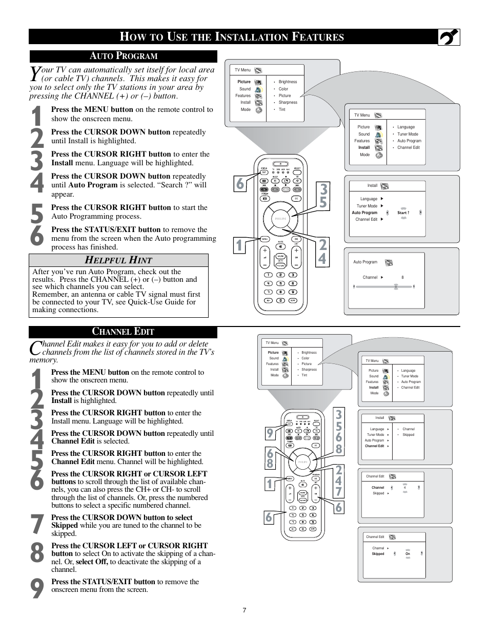 Philips 17PF9946 User Manual | Page 7 / 48