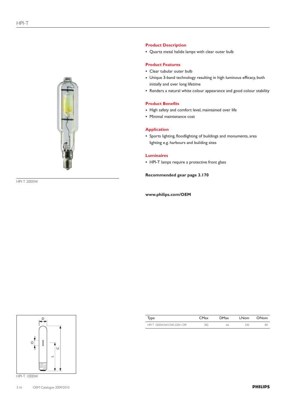 Hpi-t | Philips 220-230-240V User Manual | Page 16 / 172