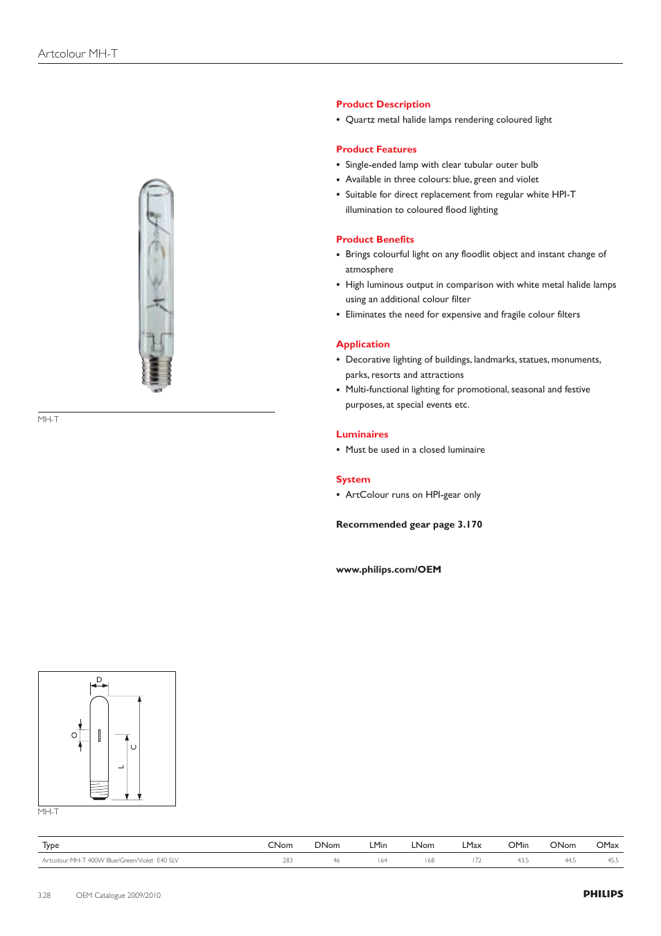 Artcolour mh-t | Philips 220-230-240V User Manual | Page 32 / 172