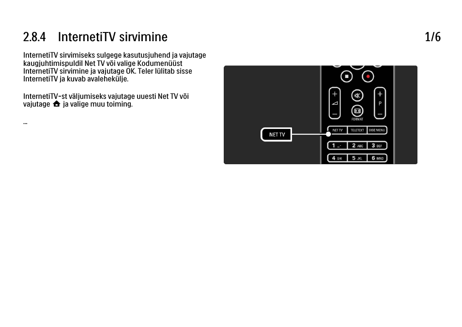 4 internetitv sirvimine, 4 internetitv sirvimine 1/6 | Philips 40PFL9704H User Manual | Page 105 / 265