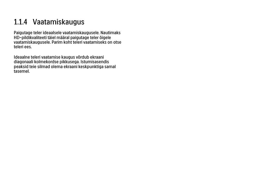 4 vaatamiskaugus | Philips 40PFL9704H User Manual | Page 11 / 265