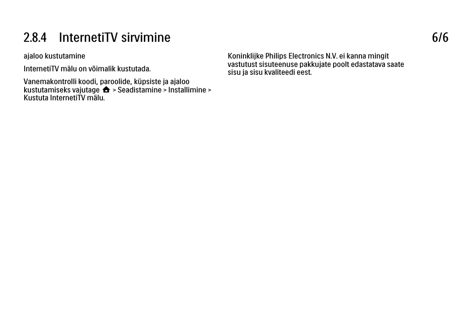 4 internetitv sirvimine 6/6 | Philips 40PFL9704H User Manual | Page 110 / 265