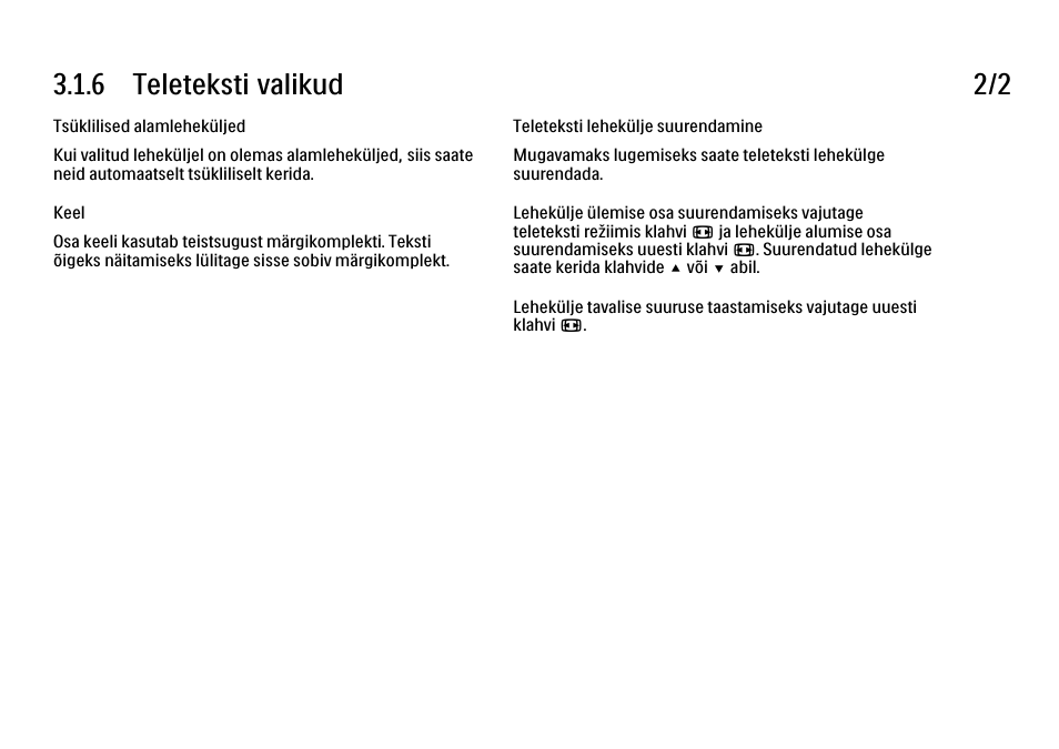 6 teleteksti valikud 2/2 | Philips 40PFL9704H User Manual | Page 122 / 265