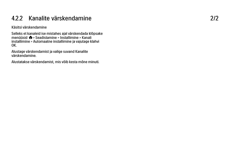 2 kanalite värskendamine 2/2 | Philips 40PFL9704H User Manual | Page 160 / 265