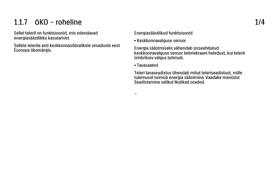 7 öko – roheline, 7 öko – roheline 1/4 | Philips 40PFL9704H User Manual | Page 17 / 265