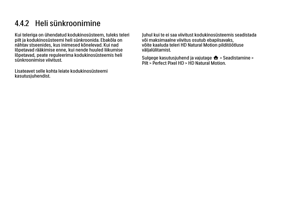 2 heli sünkroonimine | Philips 40PFL9704H User Manual | Page 186 / 265