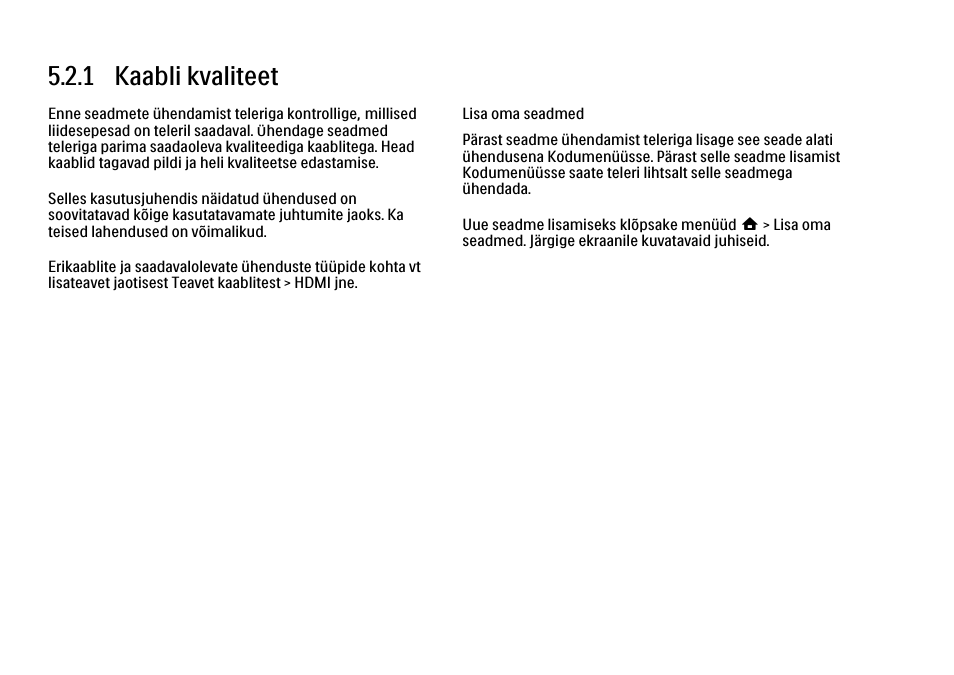 2 teave kaablitest, 1 kaabli kvaliteet | Philips 40PFL9704H User Manual | Page 193 / 265